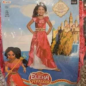 New Disney Elena of Avalor Girls' costume, size medium 7 - 8